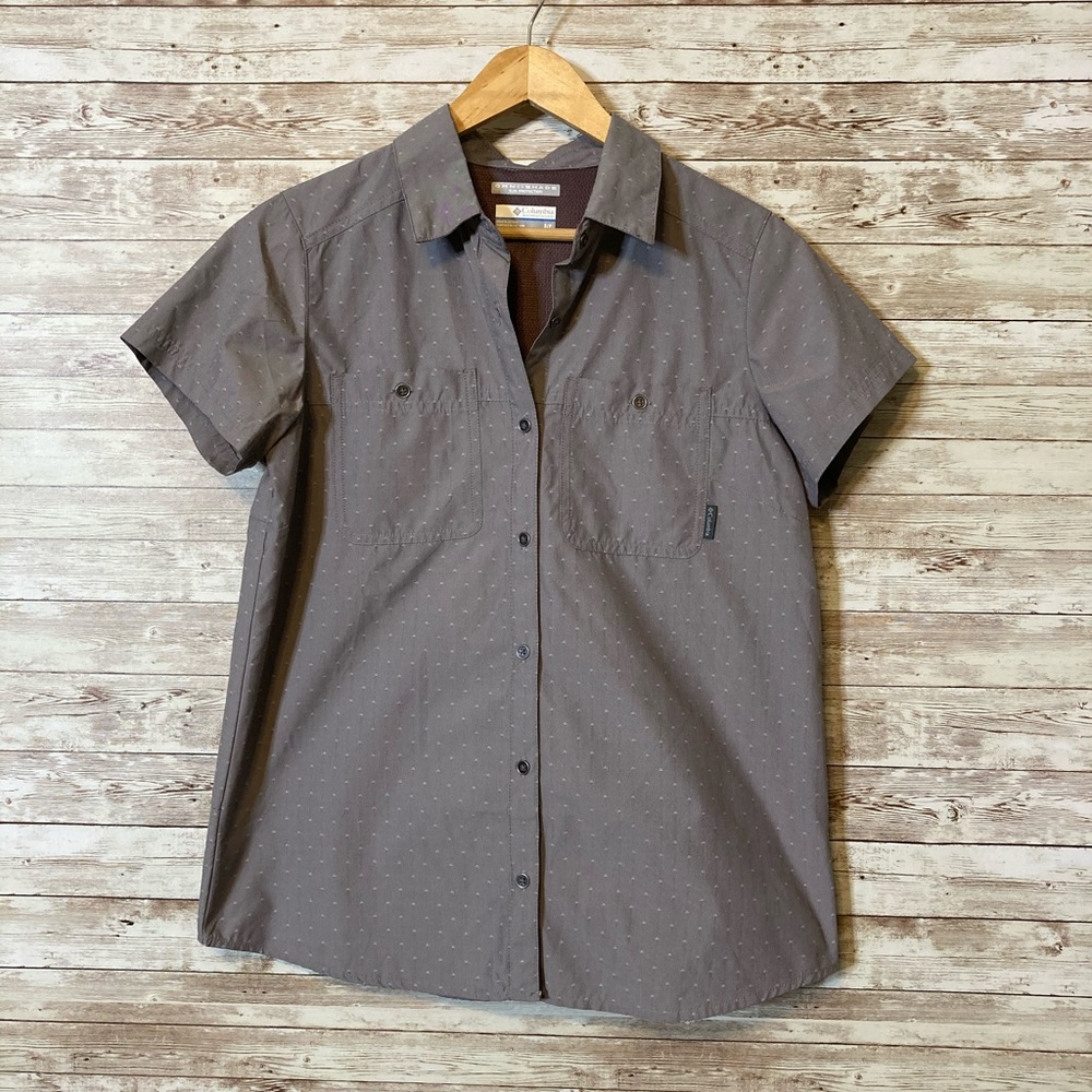 Columbia Omni-Shade Print Back Vent Button Down